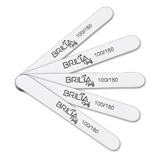 Lixa reta 100/180 Brilia Nails 20 un