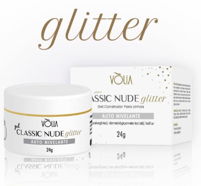 Gel Classic Nude Glitter Vòlia (24g)