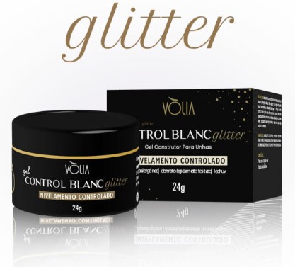 Gel Control Blanc Glitter Vòlia (24g)