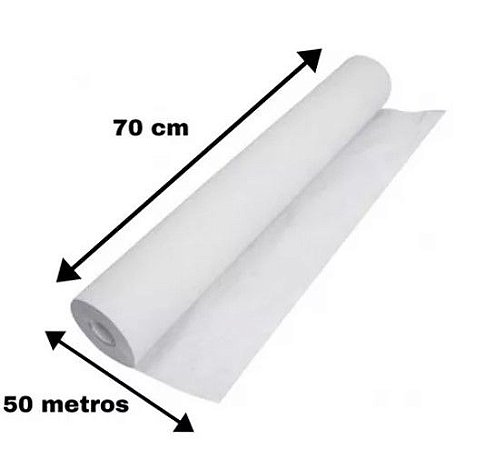 PAPEL LENCOL C/50m(70x50cm)BCO