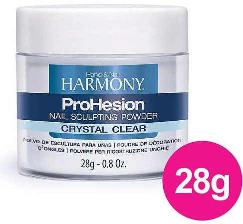 Pó de Escultura p/Unhas Crystal Clear 28G HARMONY