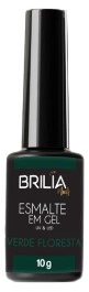 ESMALTE GEL VERDE FLORESTA BRILIA NAILS