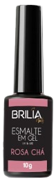ESMALTE GEL ROSA CHA BRILIA NAILS