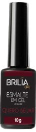 ESMALTE GEL QUERO BEIJAR BRILIA NAILS