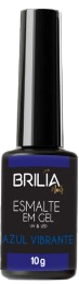 ESMALTE GEL AZUL VIBRANTE BRILIA NAILS