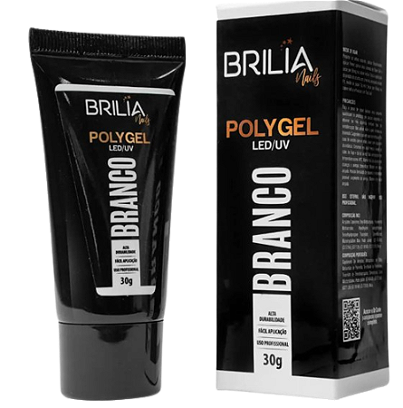 POLYGEL BRANCO 30G BRILIA NAILS