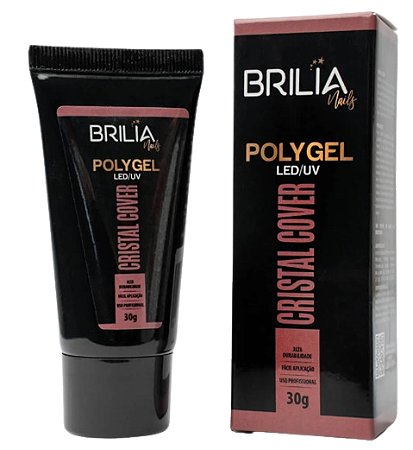 POLYGEL CRISTAL COVER 30G BRILIA NAILS