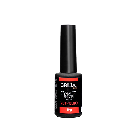 Esmalte Gel Vermelho Brilia Nails