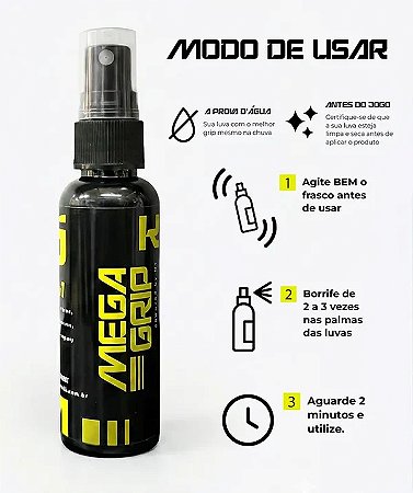 Mega Grip N1 Grip Para Luvas De Goleiro Spray 60ml Original