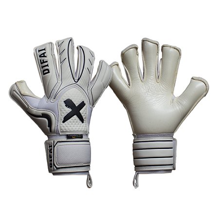 Luva De Goleiro Profissional Difai Jump Total Branca
