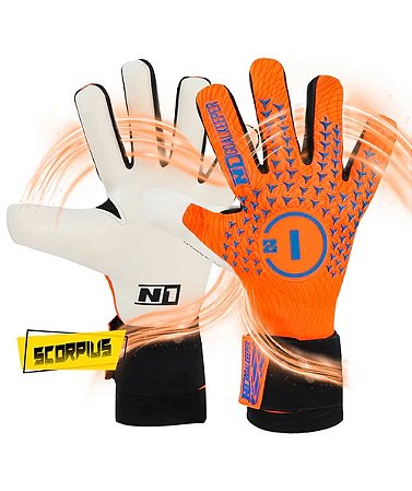 Luva de Goleiro Profissional N1 Scorpius 2.0 ORANGE