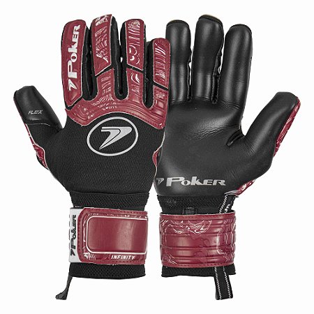 Luva De Goleiro Poker Infinity Pro Vermelha