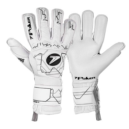 Luva de Goleiro Poker Champion 9 Branca