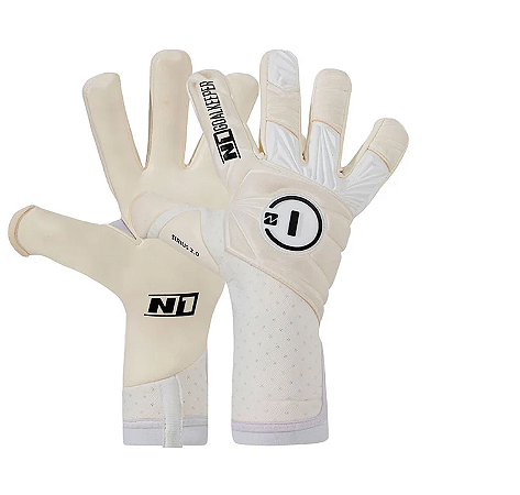 Luva Goleiro Profissional N1 Sirius 2.0 White