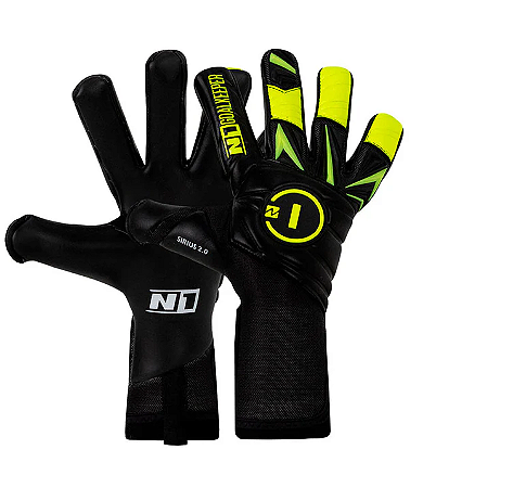 Luva Goleiro Profissional N1 Sirius 2.0 Black neon