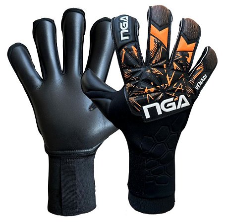Luva de Goleiro NGA Venari Black Orange