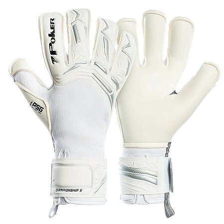 Luva Goleiro Poker Pro Championship Custom Branca