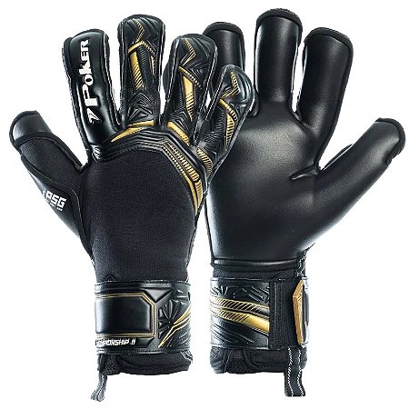 Luva Goleiro Poker Pro Championship Custom Preta