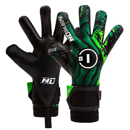 Luva de Goleiro Profissional N1 Zeus Green