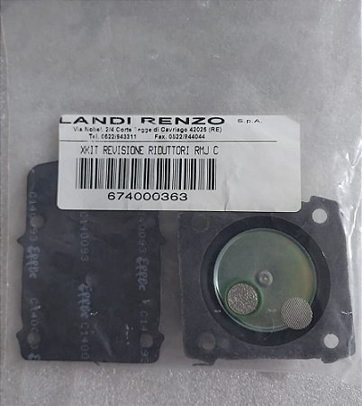 Reparo Membrana Redutor Lovato 5º Geração modelo Rmj C Kit Gnv Italiano