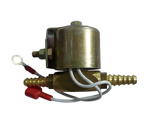 Válvula Solenoide Corta Combustível Diesel 12v Normalmente Fechada - Espigão - Bico 5/16