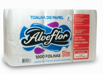 Papel toalha Interfolha Duas Dobras Slim