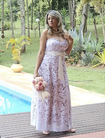 Vestido de Renda Arabesca Mid Max – Ana Violeta