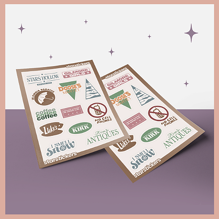 Cartela de Adesivos | Gilmore Girls