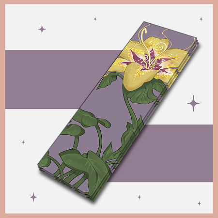 Marcador de página | Flor Dourada Mágica (Enrolados)