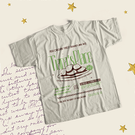 Camiseta | Tiana's Place (A Princesa e o Sapo)