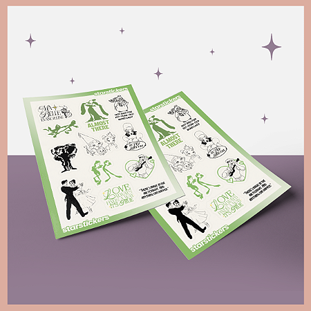 Cartela de Adesivos | A Princesa e o Sapo