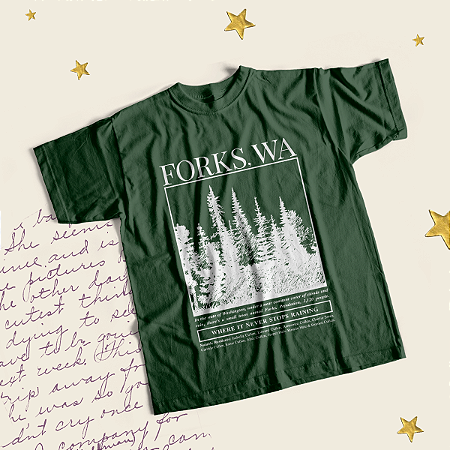 Camiseta | Forks, WA (Crepúsculo)