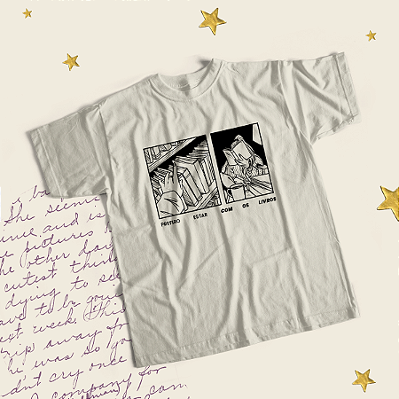 Camiseta | Prefiro estar com os livros