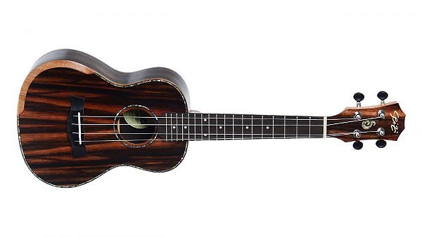 UKULELE SEIZI BORA BORA PLUS TENOR ELETRICO BAG EBONY Crunch Music