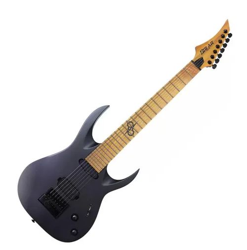 Guitarra Solar 7 Cordas Evertune Ab1.7c Carbon Black Matte