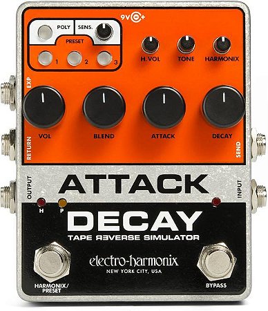 Pedal Electro Harmonix Attack Decay Tape Reverse EHX