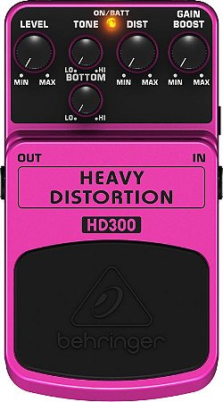 PEDAL PARA GUITARRA BEHRINGER HD300 - HEAVY DISTORTION