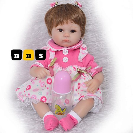 Bebe Reborn Barato Silicone Bebe Reborn Menina Realista Bebe Recem Nascida Muito Linda E Fofa Membros Silicone Promocao Bebe Reborn Barato Silicone Voce So Encontra Aqui