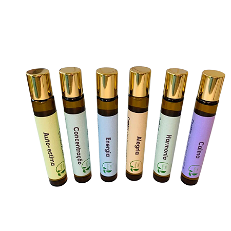 Kit 100 Roll-ons Óleo Essenciais Personalizados