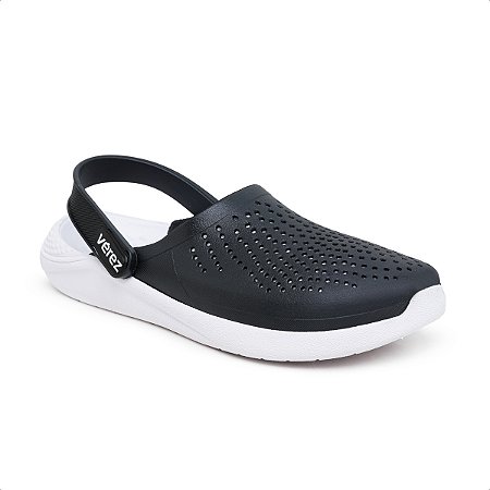 Babuche Crocs Masculino Preto e Branco
