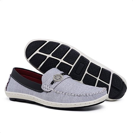 Mocassim Masculino Cinza