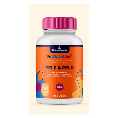 PELE & PELO Suplemento mineral vitamínico para cães e gatos