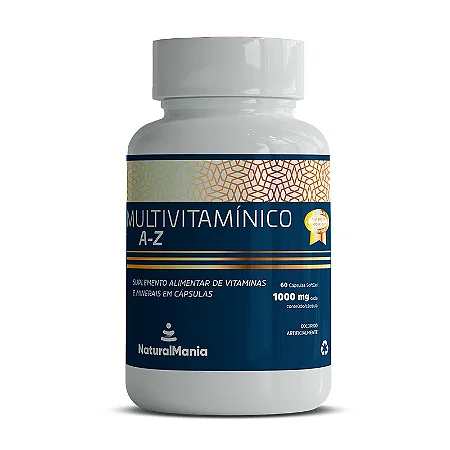 Multivitamínico de A-Z com 60 cápsulas - Naturalmania