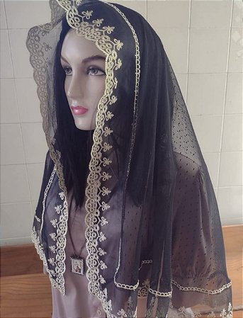 Véu Mantilha Católica Luxo Luz da Virgem Maria