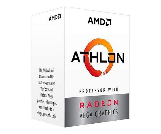 Processador Amd Athlon 200ge Dual-Core 3.2ghz 4mb Cache Am4 fbbox, Yd200gc6