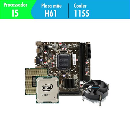 Kit Upgrade Gamer Megatumii Intel i5 Placa e Cooler
