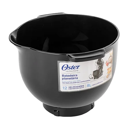 Tigela plastica preta | OBAT610 Batedeira Oster