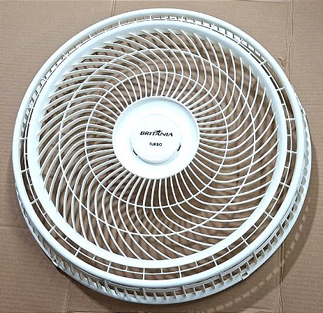 Grade frontal branca 47,5cm | Ventilador Britânia BVT480B / BVT495 | Philco PVT400 / PVT490 / PVT492 / PVC491