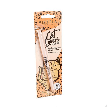 Lapiseira para Olhos Cat Lovers Bege - Vizzela