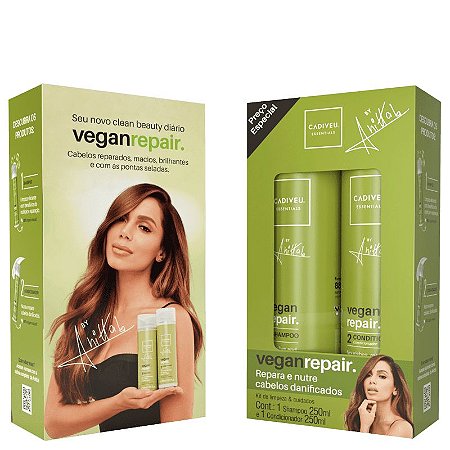 Kit Vegan Repair Anitta 215ml - Cadiveu